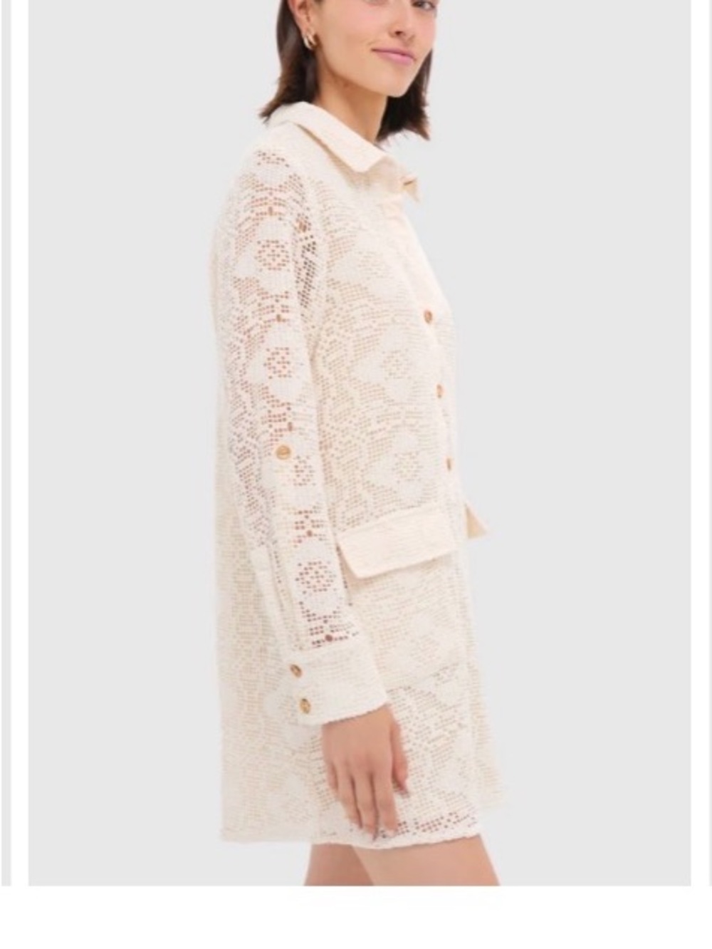 The Shirt by Rochelle Behrens - the cream lace raya dress.